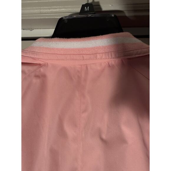 Lauren Ralph Lauren Pink Collared Vest Jacket Embroidered Crest Logo Size XL - Picture 9 of 11